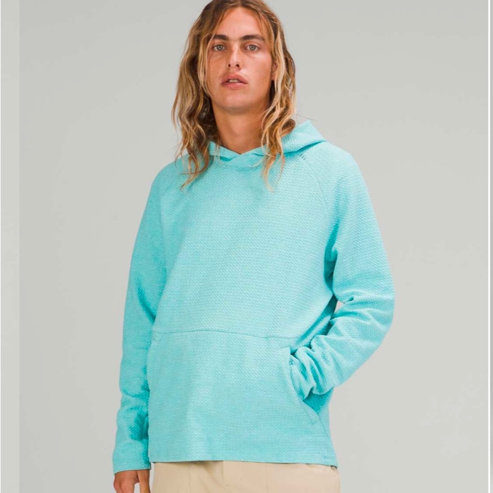 Lululemon At Ease Hoodie size XL in Rare Electric Turquoise!